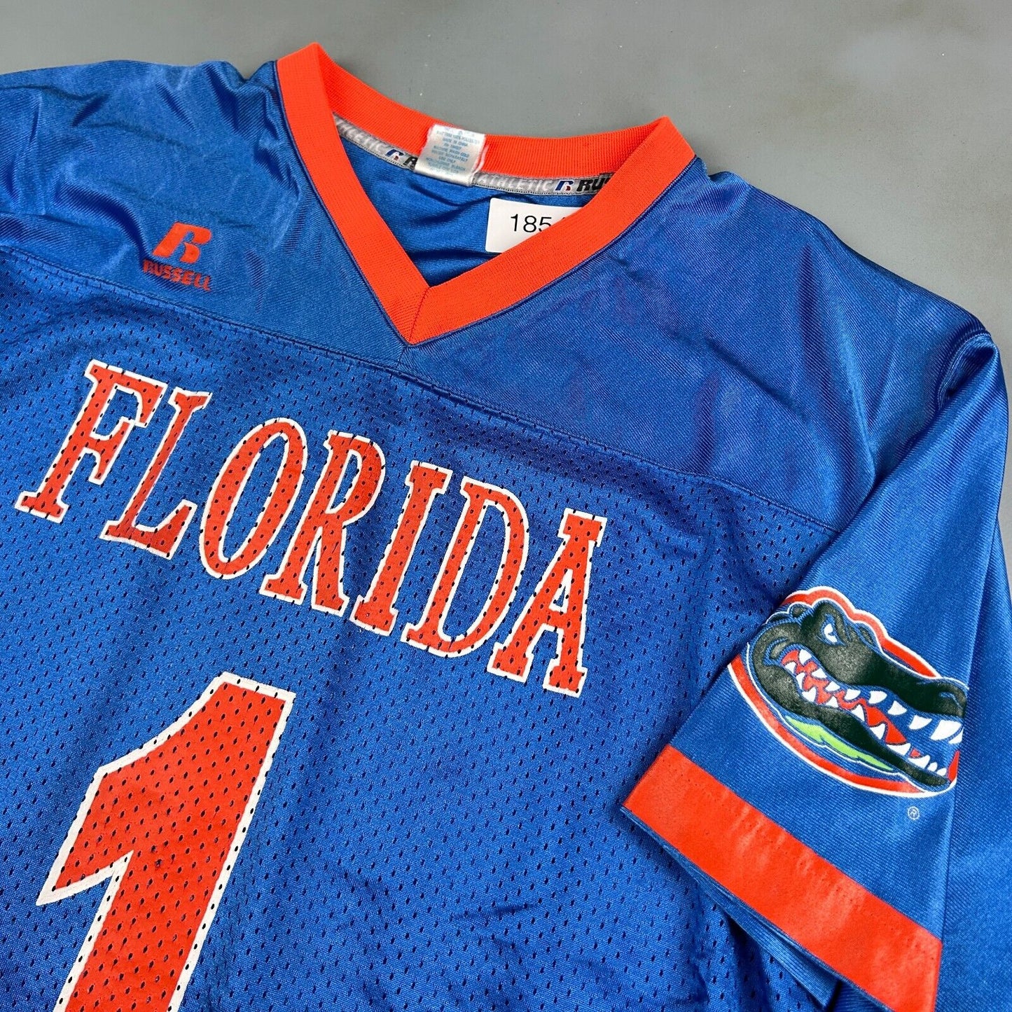VINTAGE | Florida GATORS Russell Athletic #1 Football Jersey sz L Adult