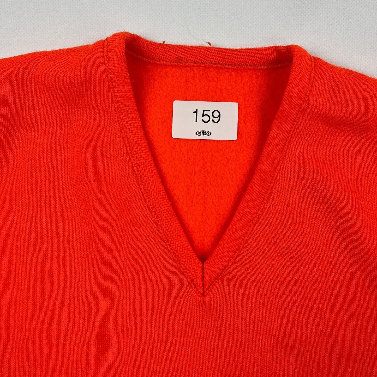 VINTAGE 90s Blank Orange Short Sleeve Crewneck Sweater sz Small Men