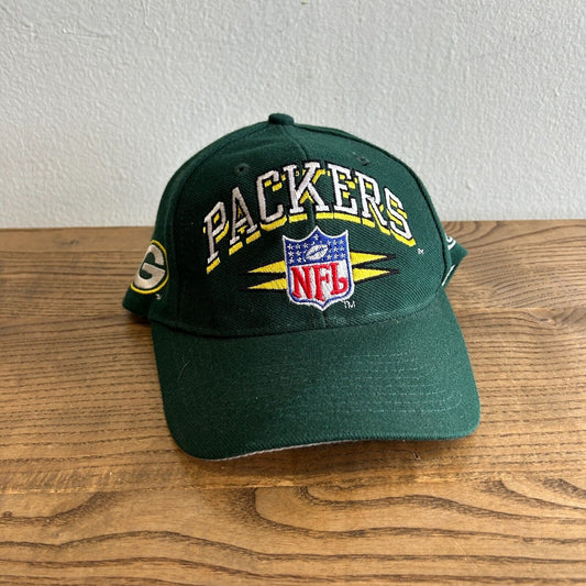 VINTAGE 90s | Green Bay Packers NFL Pro Line Logo Snapback Hat One Size Adult