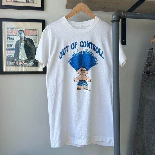 VINTAGE 90s | Out Of Controll Troll T-Shirt sz M