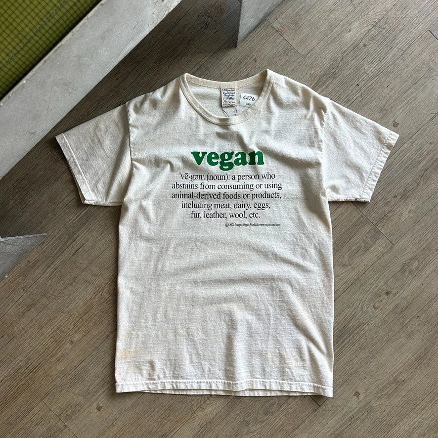 1990s | VEGAN Definition Organic Cotton USA Made T-Shirt sz M/L