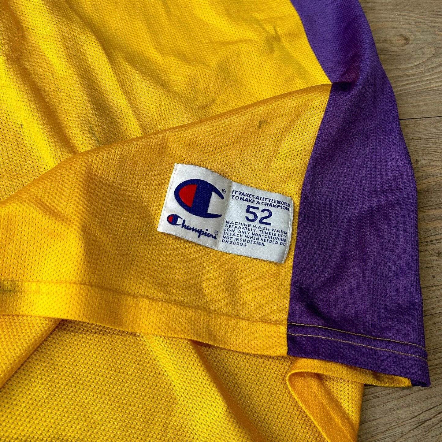 VINTAGE | LA LAKERS #8 KOBE Bryant Champion Basketball Jersey sz 52 XXL Adult
