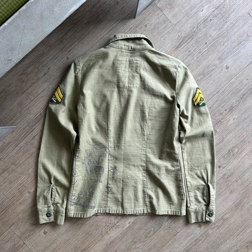 Vintage Y2k | Denim & Supply Ralph Lauren OG 107 Military Field Jacket sz S