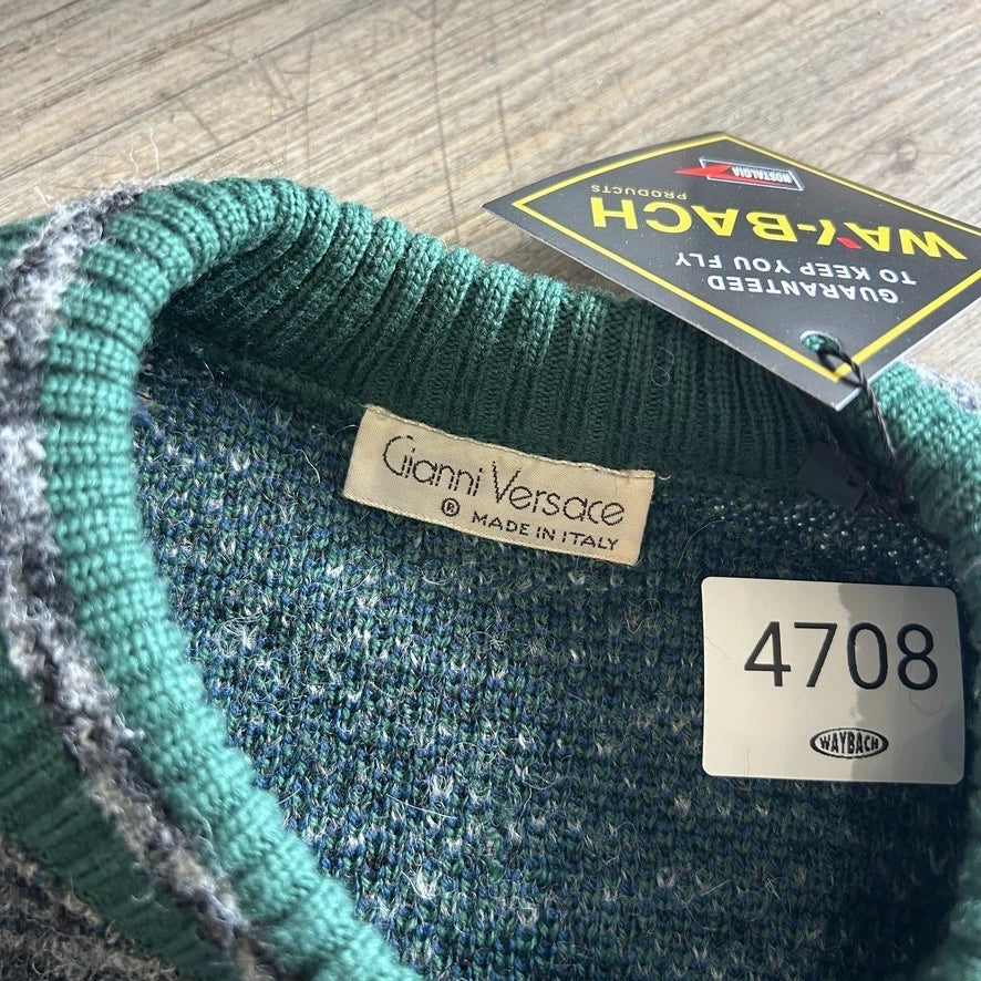 Gianni VERSACE 1980s | Vintage Wool Knit Sweater sz 48 L