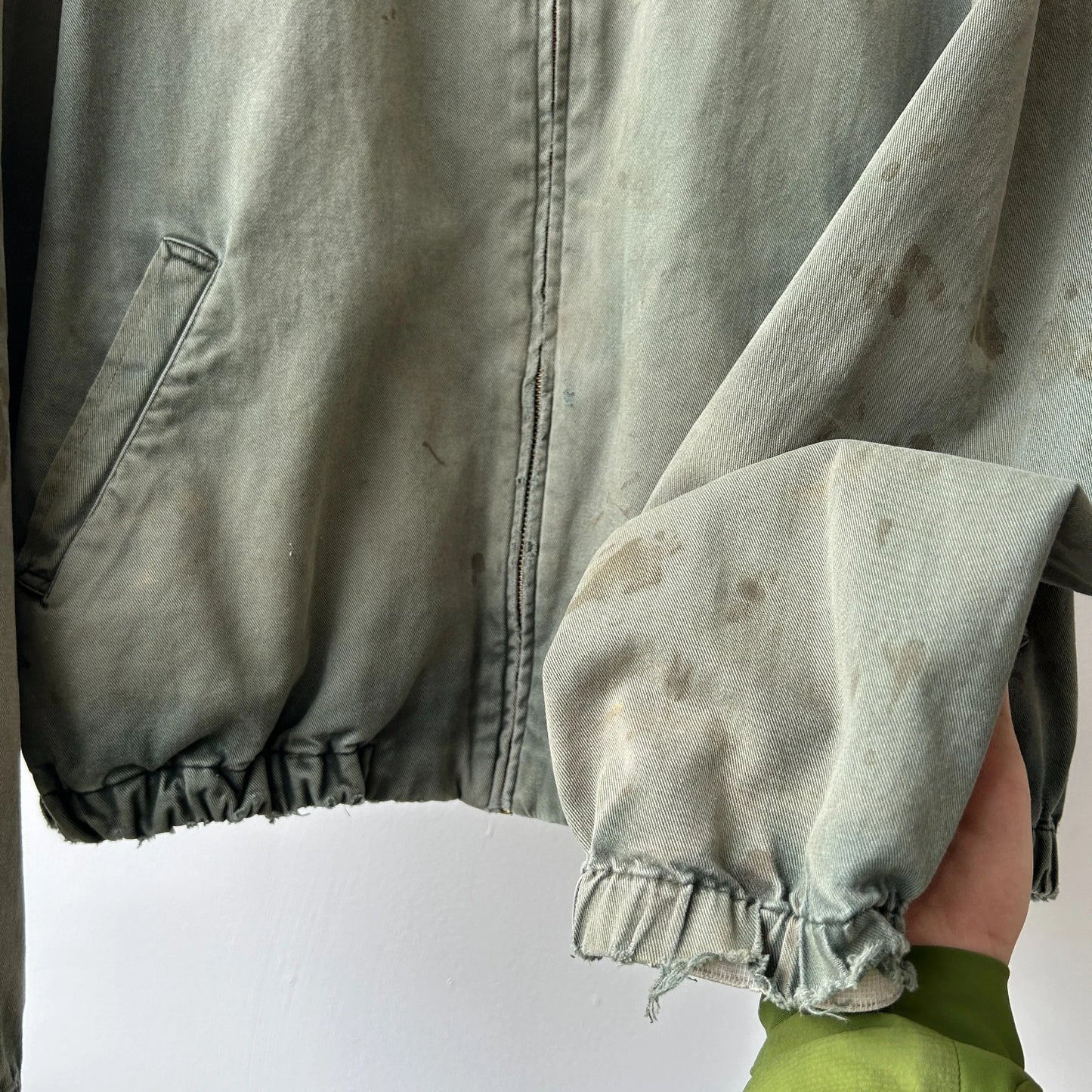 VINTAGE 90s | POLO By Ralph Lauren Sun Faded Thrashed Harrington Jacket sz L
