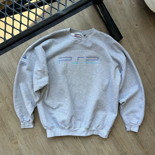VINTAGE 2000 | PS2 Playstation Launch Heavyweight Crew Sweater sz XL