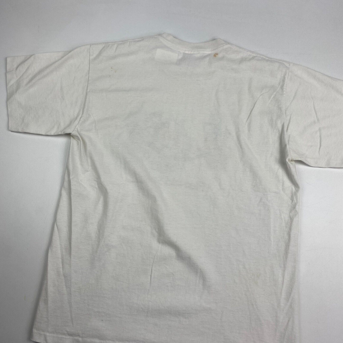 VINTAGE 90s Florida Style Chillen Illustration White T-Shirt sz Medium Men