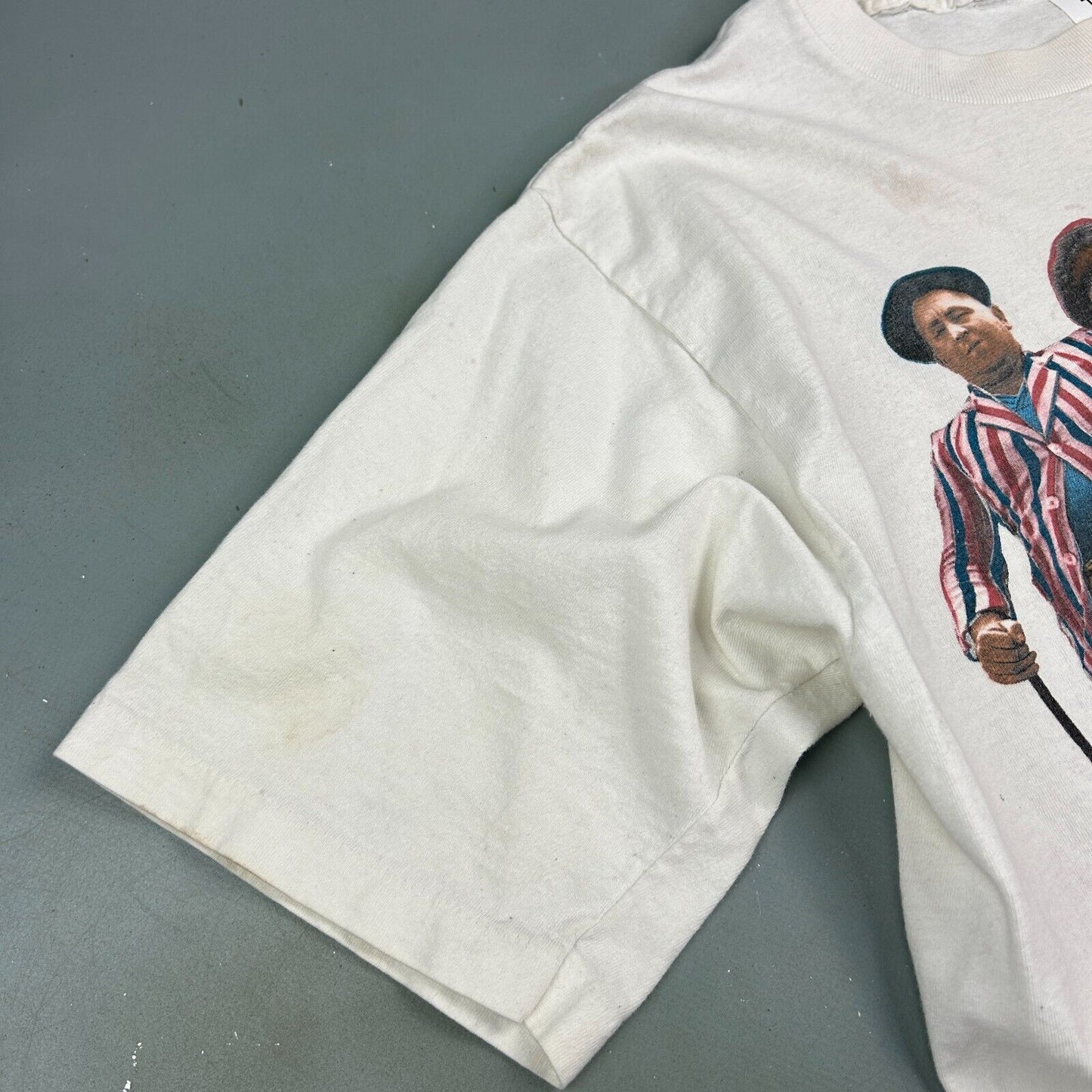 VINTAGE 90s | The Three Stooges Golfing Movie T-Shirt sz M Adult