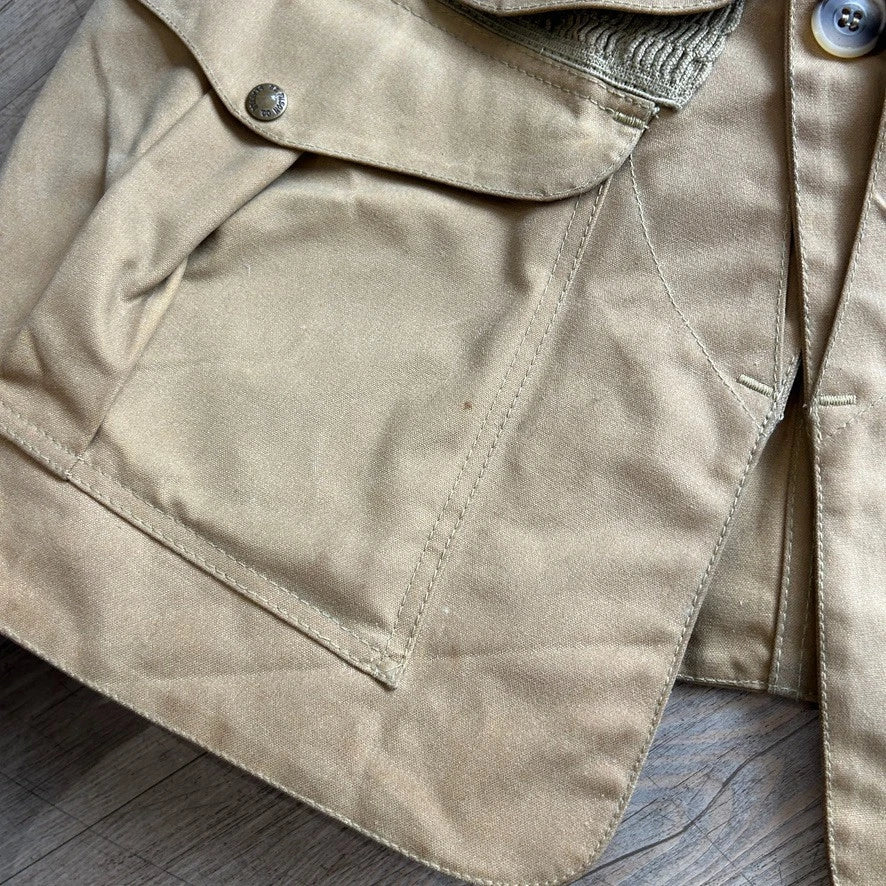 VINTAGE | FILSON Tin Cloth Half Moon Vest Jacket USA Made sz L