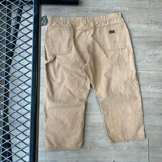 VINTAGE 90s | DICKIES Sun Faded Tan Workwear Carpenter Pants sz W42 L25