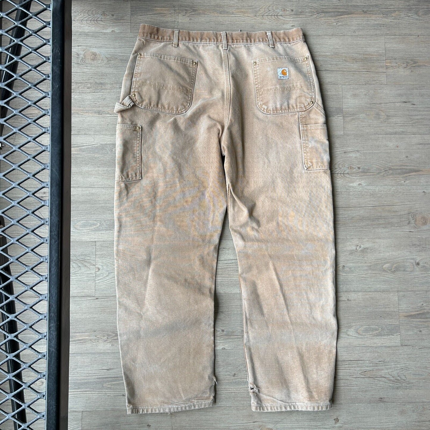 VINTAGE | Carhartt Faded Double Knee Loose Workwear Pants sz W38 L32