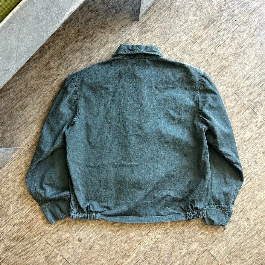 VINTAGE | Champion Teal Green Mechanic Shop Jacket sz S