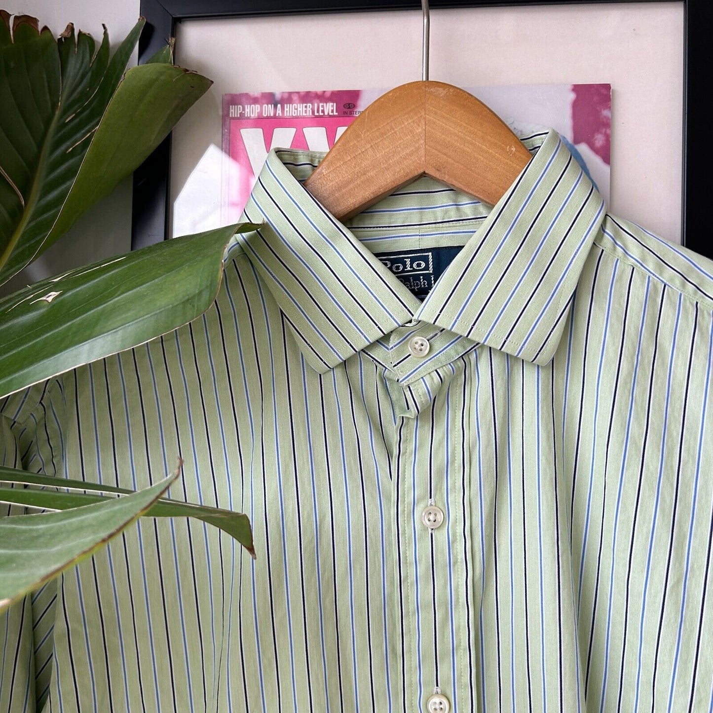 VINTAGE | POLO Ralph Lauren Striped Classic Fit Button Down Shirt sz L Adult