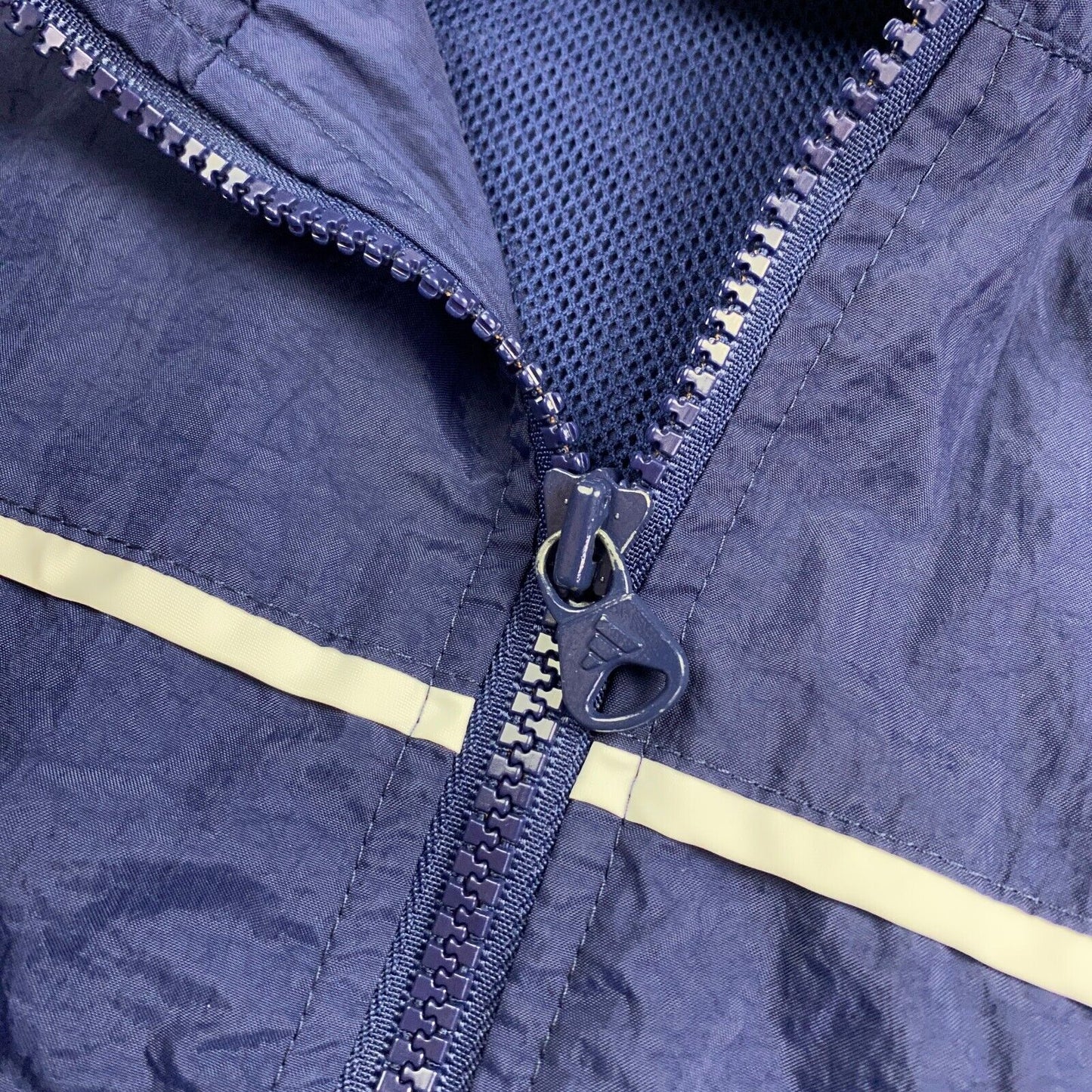 VINTAGE ADIDAS Navy Windbreaker Track Jacket sz Small Adult