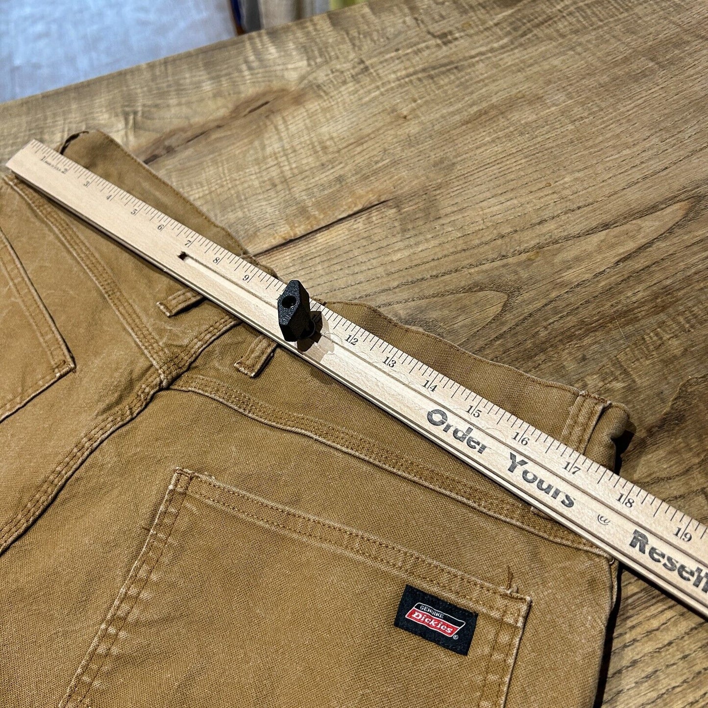 VINTAGE 90s | DICKIES Faded Tan Workwear Carpenter Pants sz W36 L32
