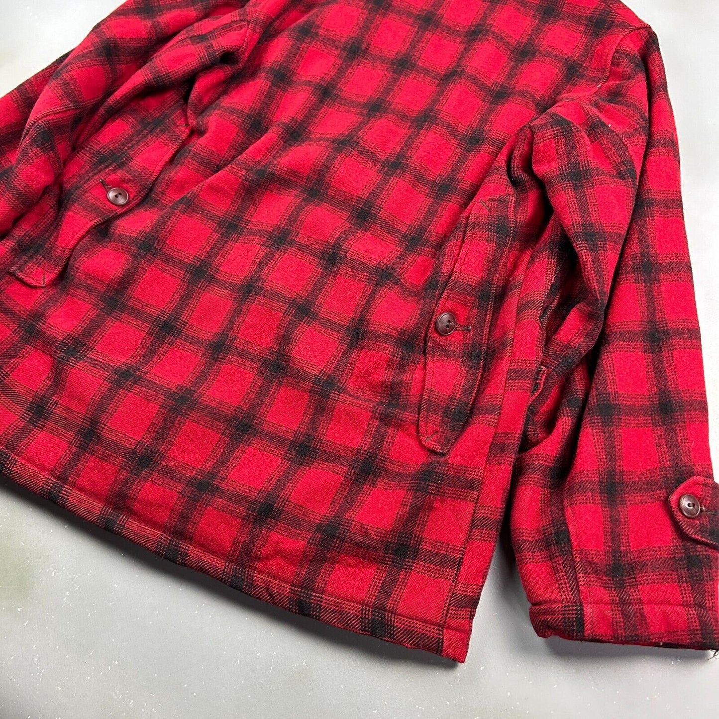 VINTAGE 80s | Woolrich Wool Plaid Flannel Lined Jacket sz S Adult