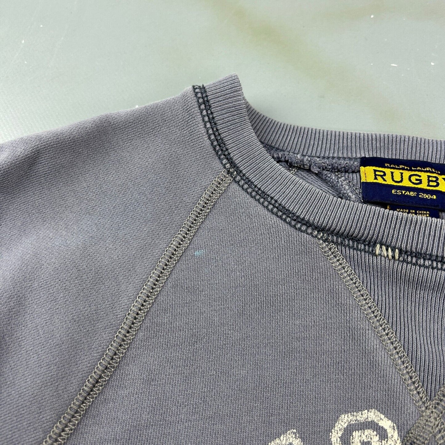 VINTAGE | Ralph Lauren Rugby MMIV Faded Crewneck Sweater sz XS Adult