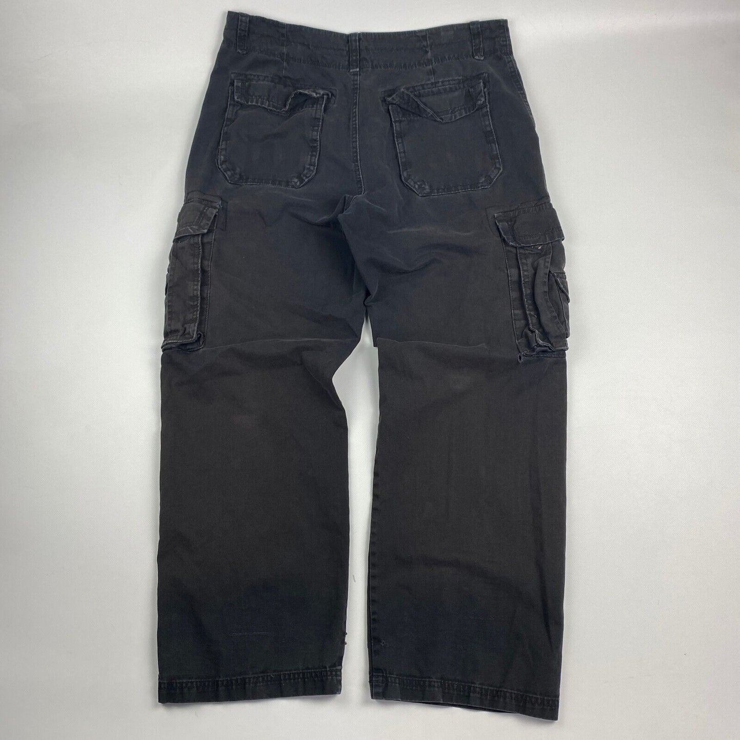 VINTAGE Union Bay Black Cargo Pocket Pants sz W34 L30 Mens