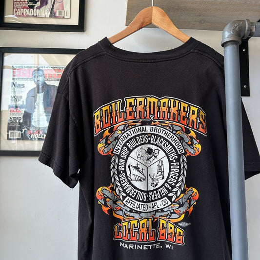 VINTAGE 90s | Boilmakers Intl Local T-Shirt sz XL