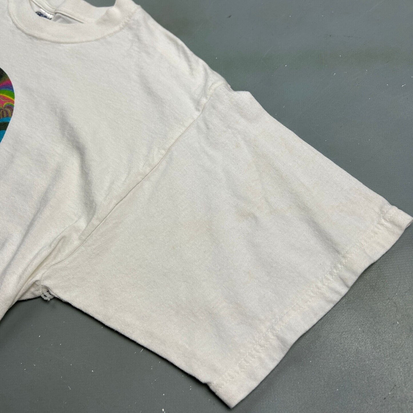 VINTAGE 90s | Citibank + Psychedelic Logo White T-Shirt sz XL Adult