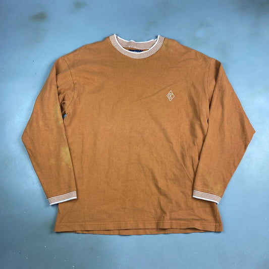 VINTAGE 90s Calvin Klein Jeans Ringer Long Sleeve T-Shirt sz M-L Adult
