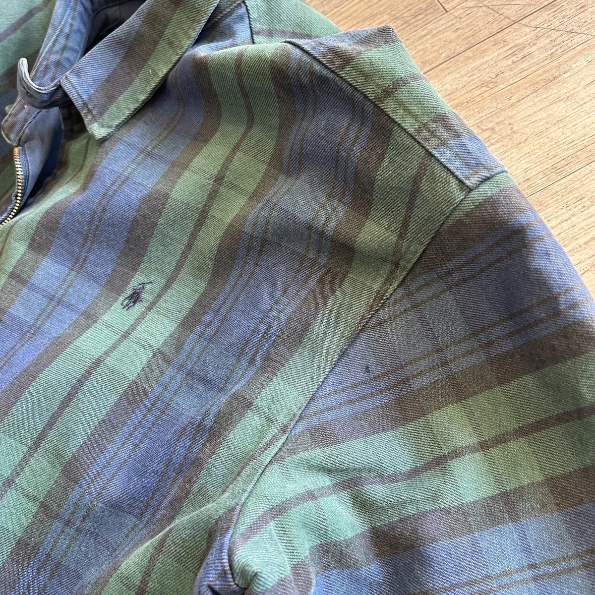 POLO by Ralph Lauren | 1990s Black Watch Plaid Harrington Jacket sz XL