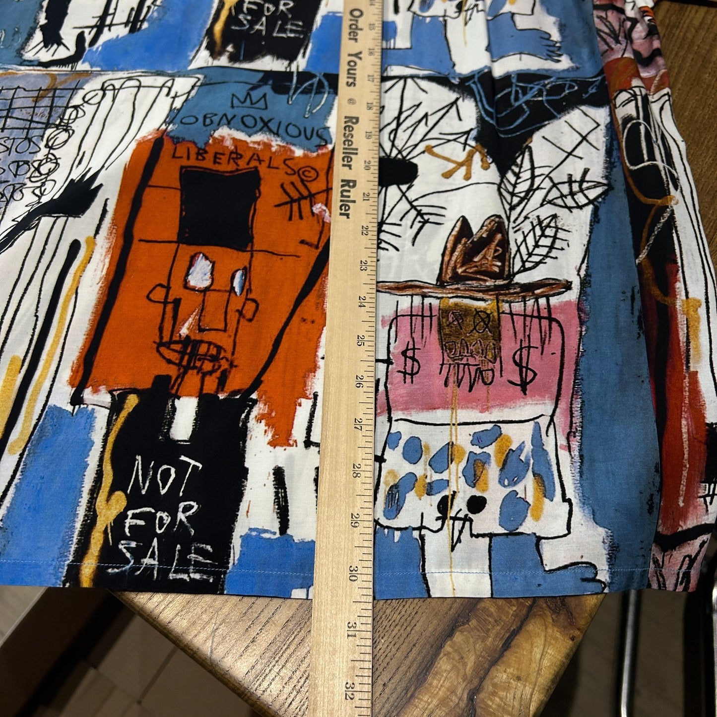 Wacko Maria Jean-Michel Basquiat The Guilty Parties Rayon Button Down Shirt XL
