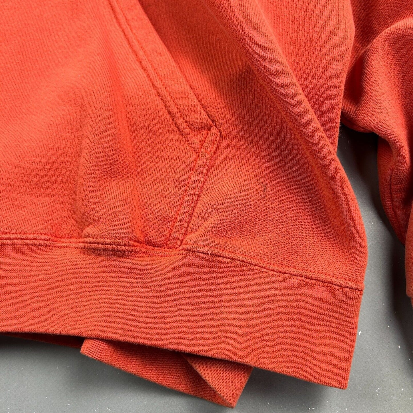 VINTAGE | NIKE Blank Orange Faded Hoodie Sweater sz XXL Adult