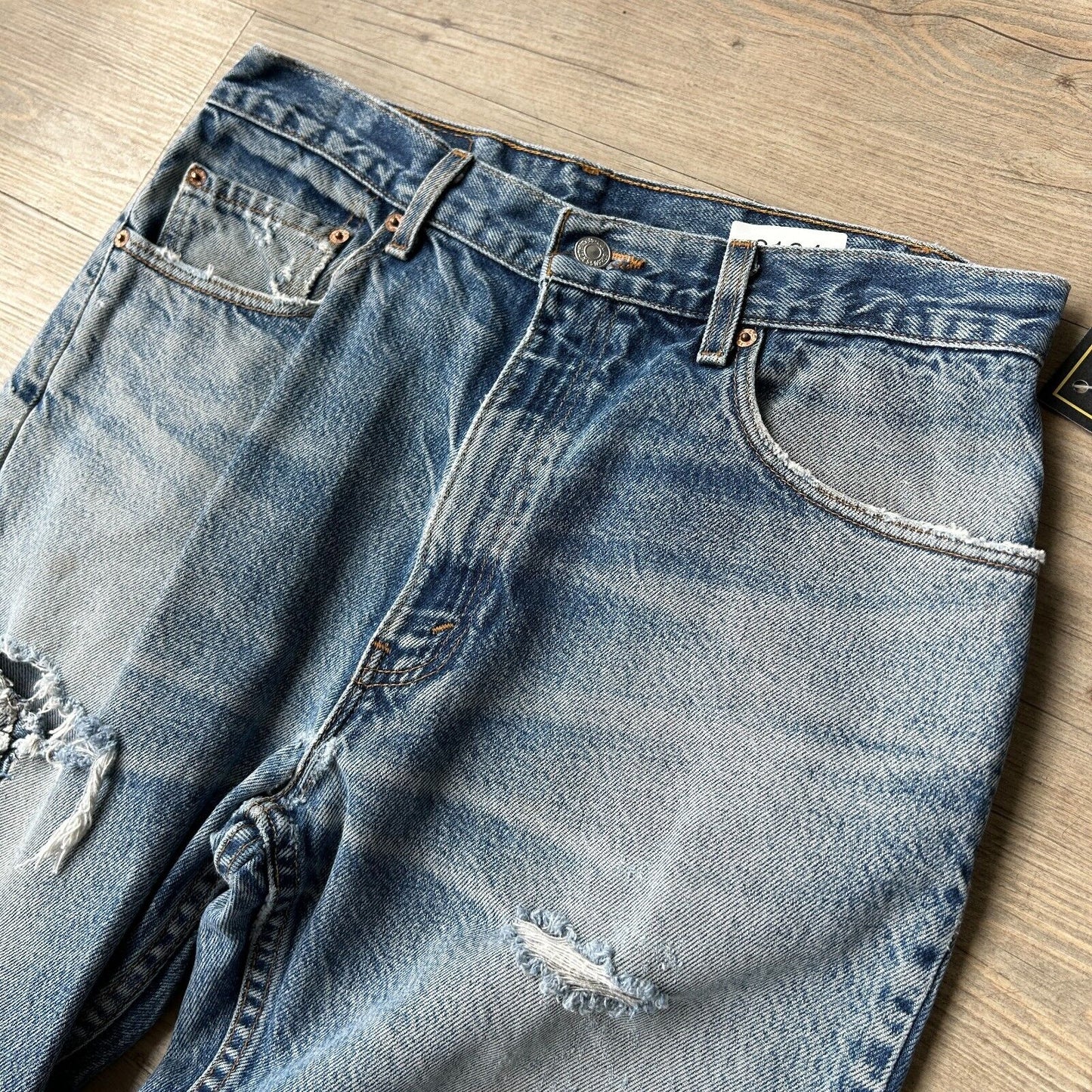 VINTAGE 90s | LEVIS 505 Faded Regular Fit Jeans Pants sz W33 L30 Made In USA