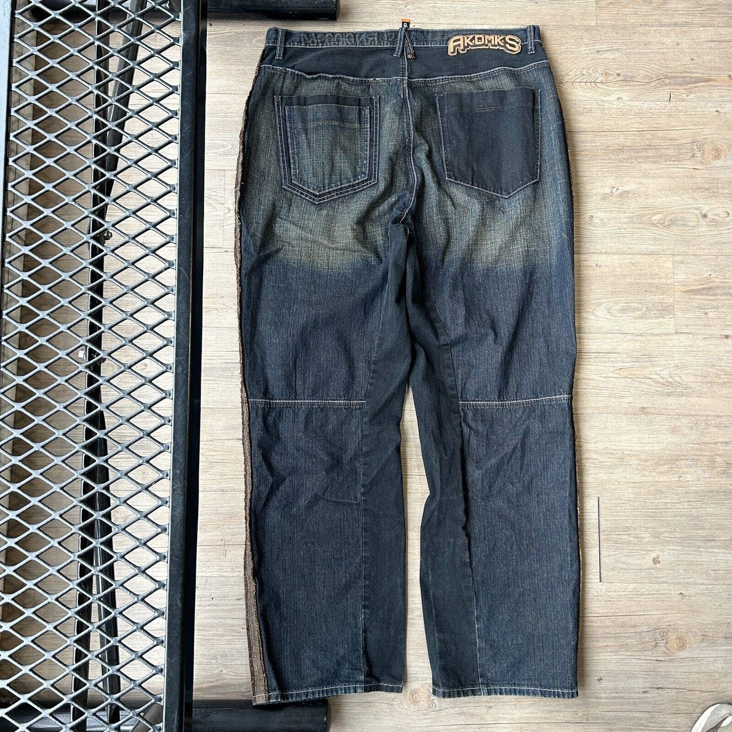 VINTAGE Y2K | Akademiks Dark Wash Baggy Denim Jeans Pants sz W42 L34