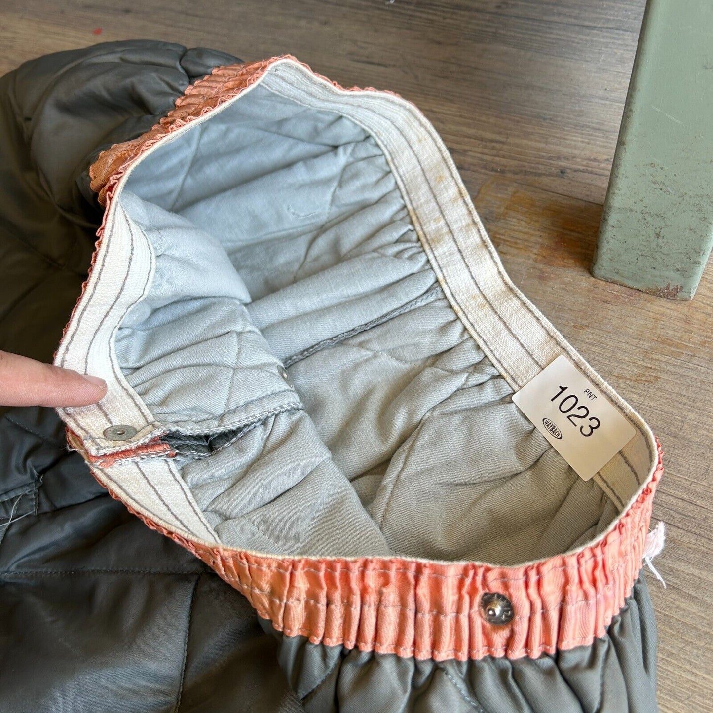 VINTAGE 70s 80s | Military Quilted Liner Pants W33 L30