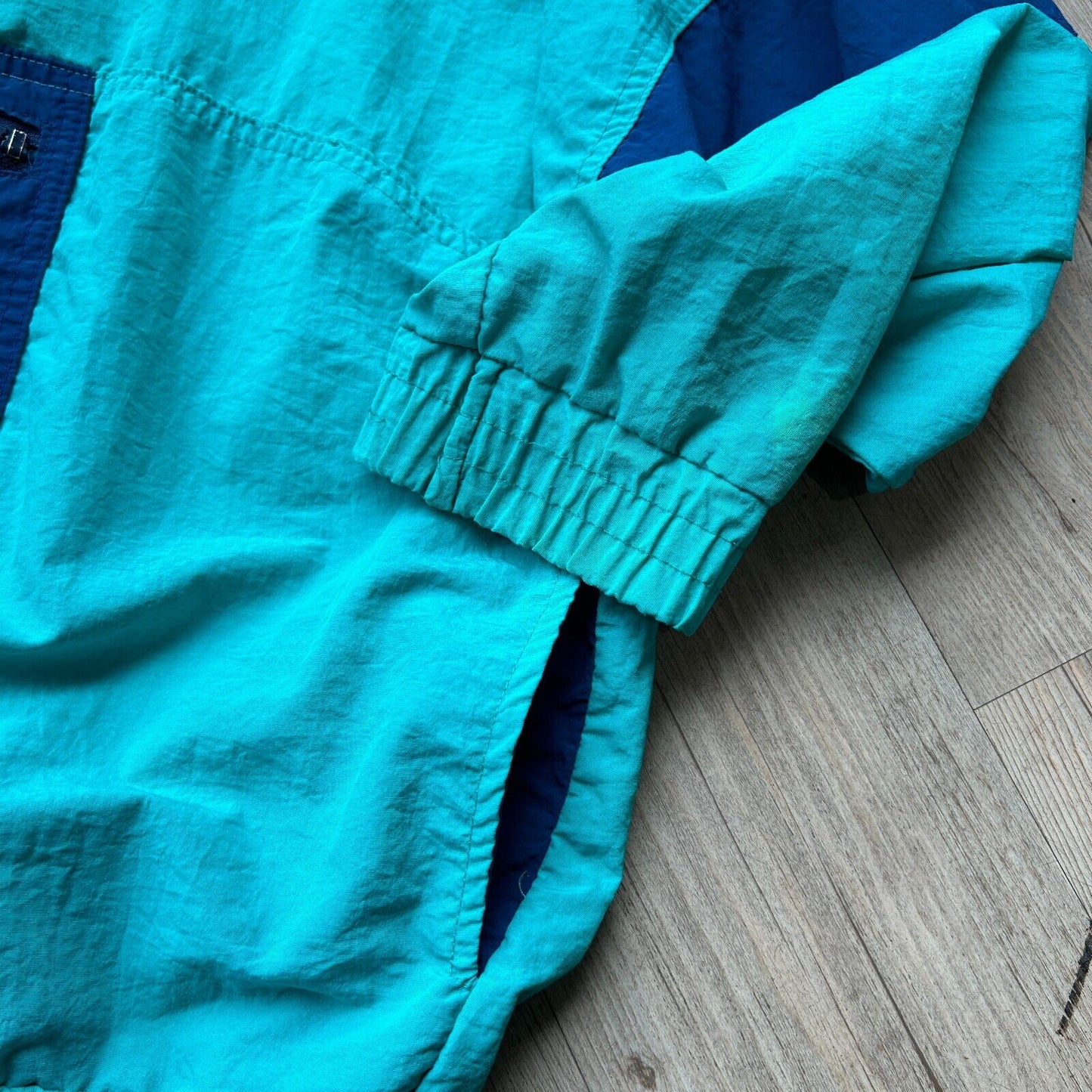 VINTAGE 90s | Paris Sport Club 1/4 Zip Windbreaker Jacket sz M