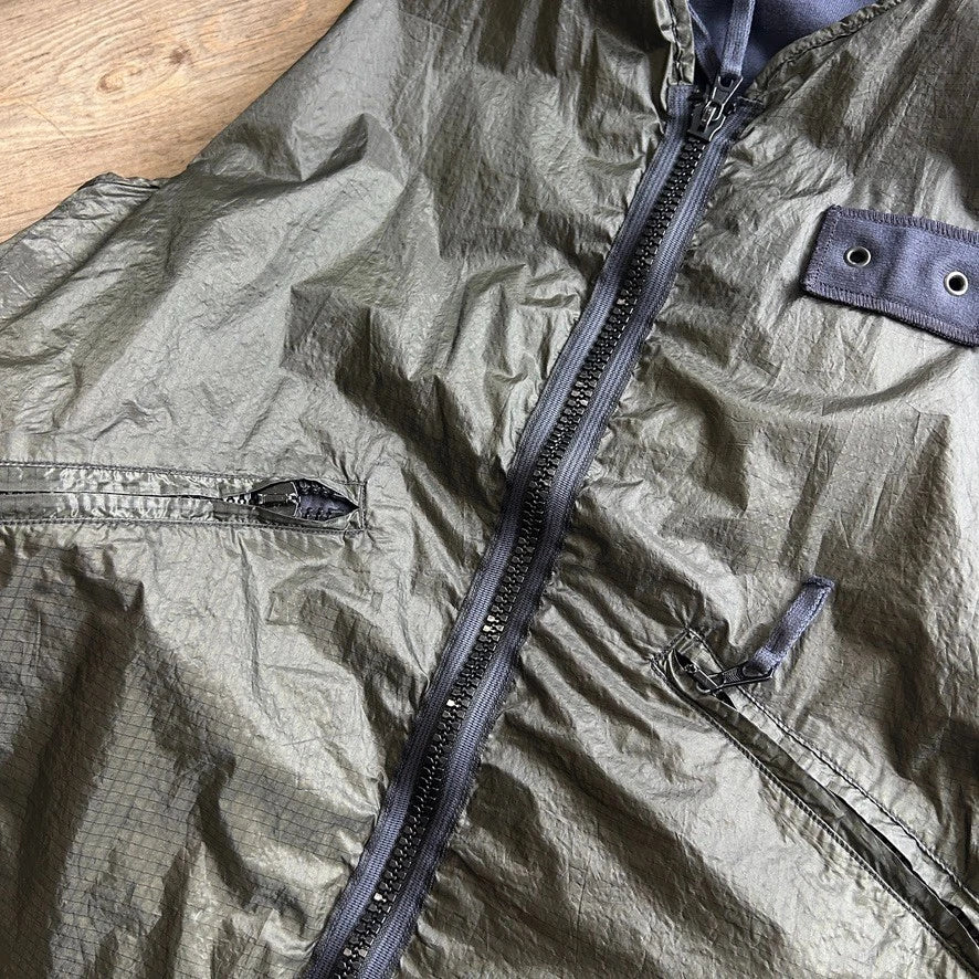 1996 STONE ISLAND | Reversible Ripstop Utility Vest Jacket sz L
