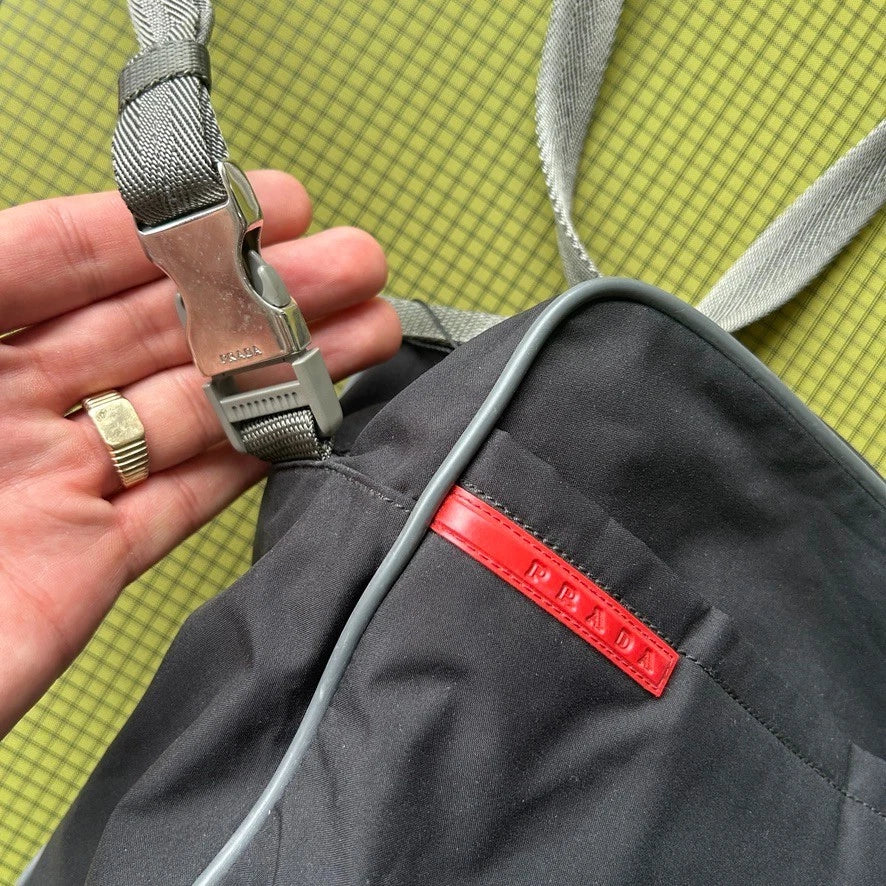 PRADA SPORT 90s - 00s | Linea Rossa Borsa Viaggio Nylon Messanger Side Bag