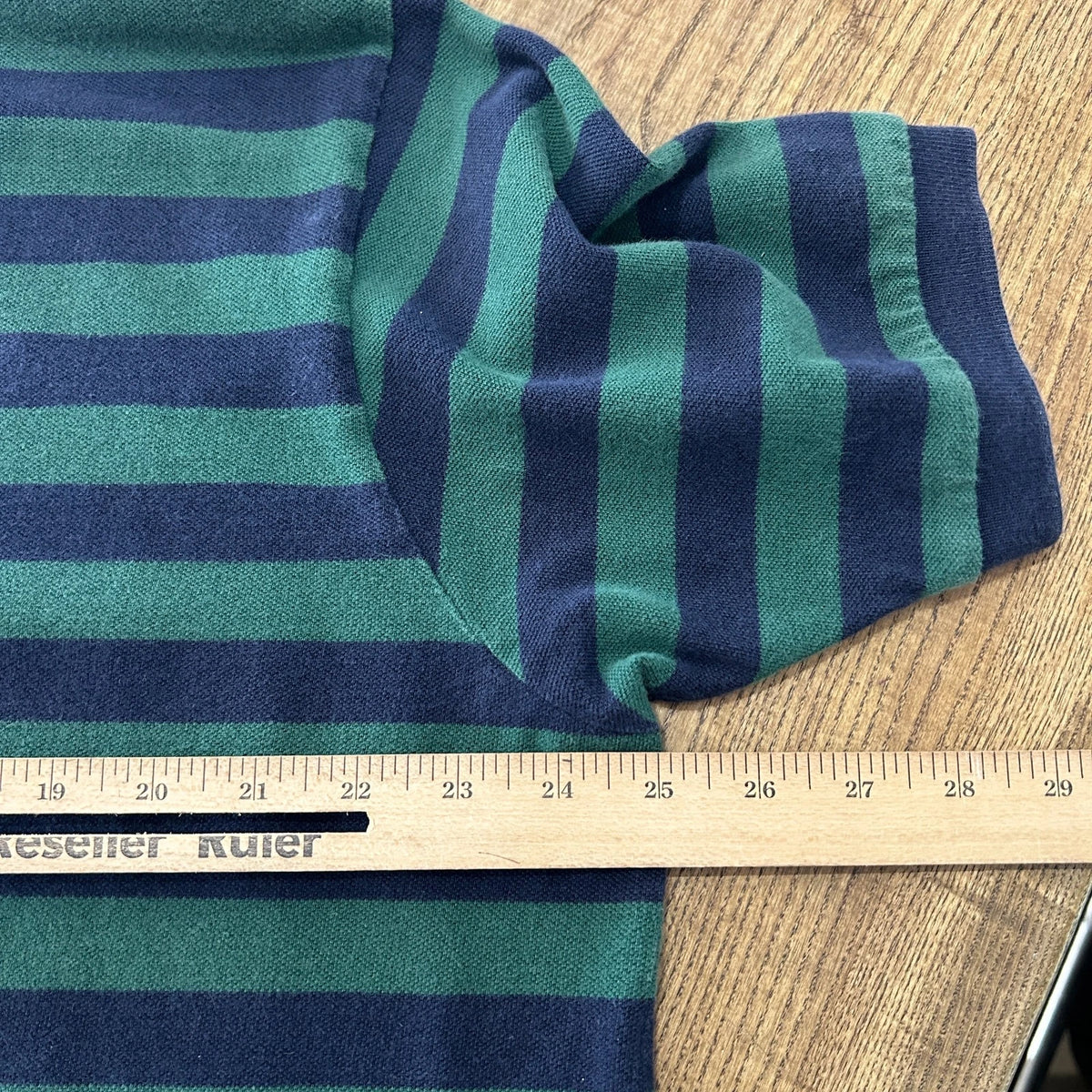 1990s | POLO Crest Ralph Lauren Striped Pocket Polo Shirt sz XL
