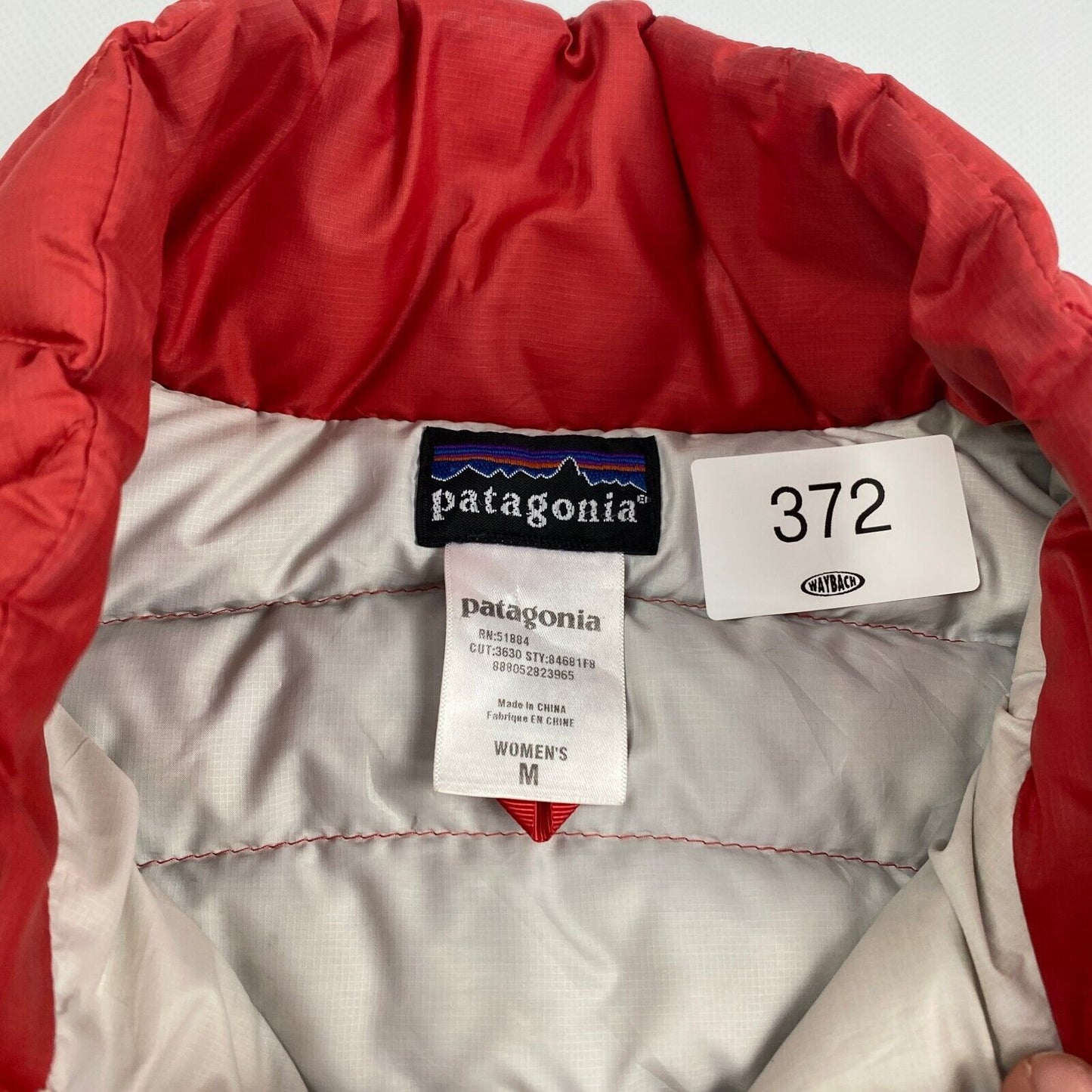 VINTAGE Patagonia Red Puffer Down Insulated Jacket sz Medium Womens