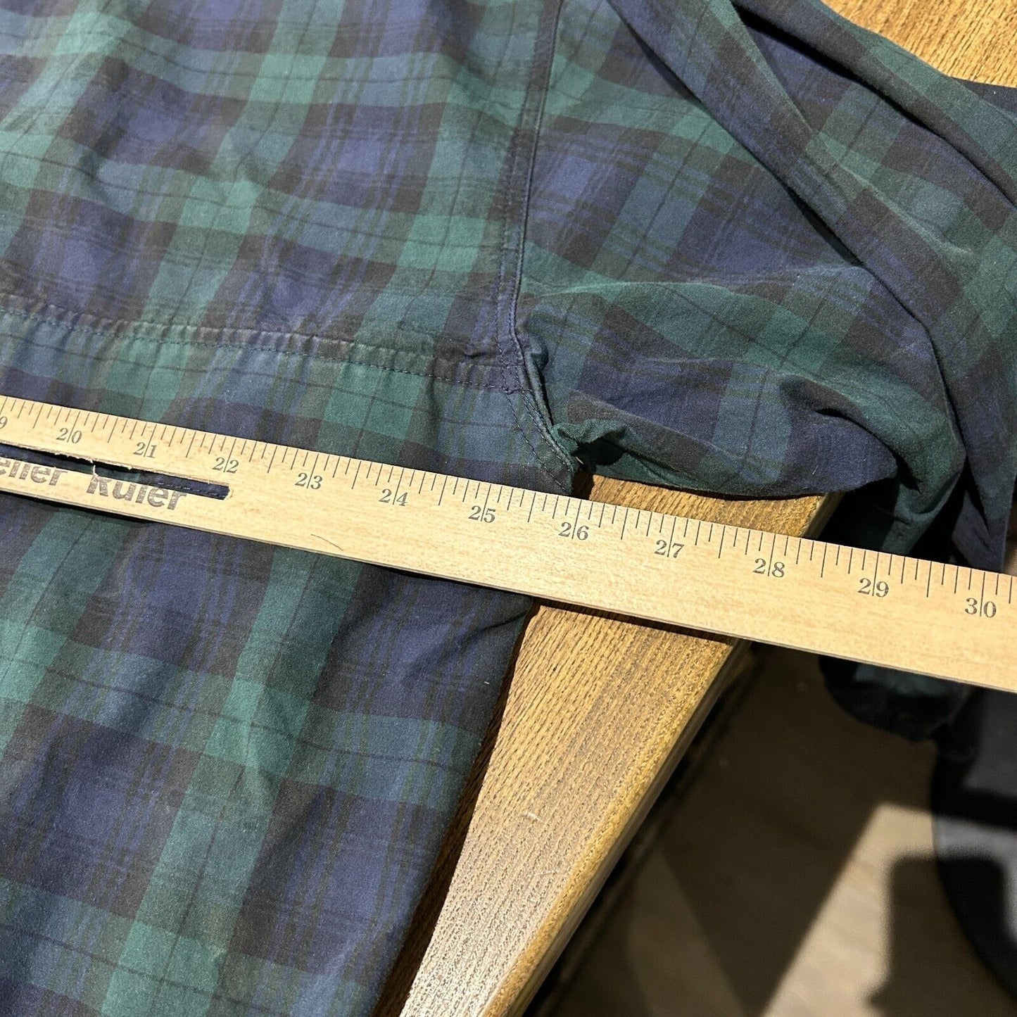VINTAGE | Chaps RL Plaid 1/4 Zip Anorak Windbreaker Jacket sz L