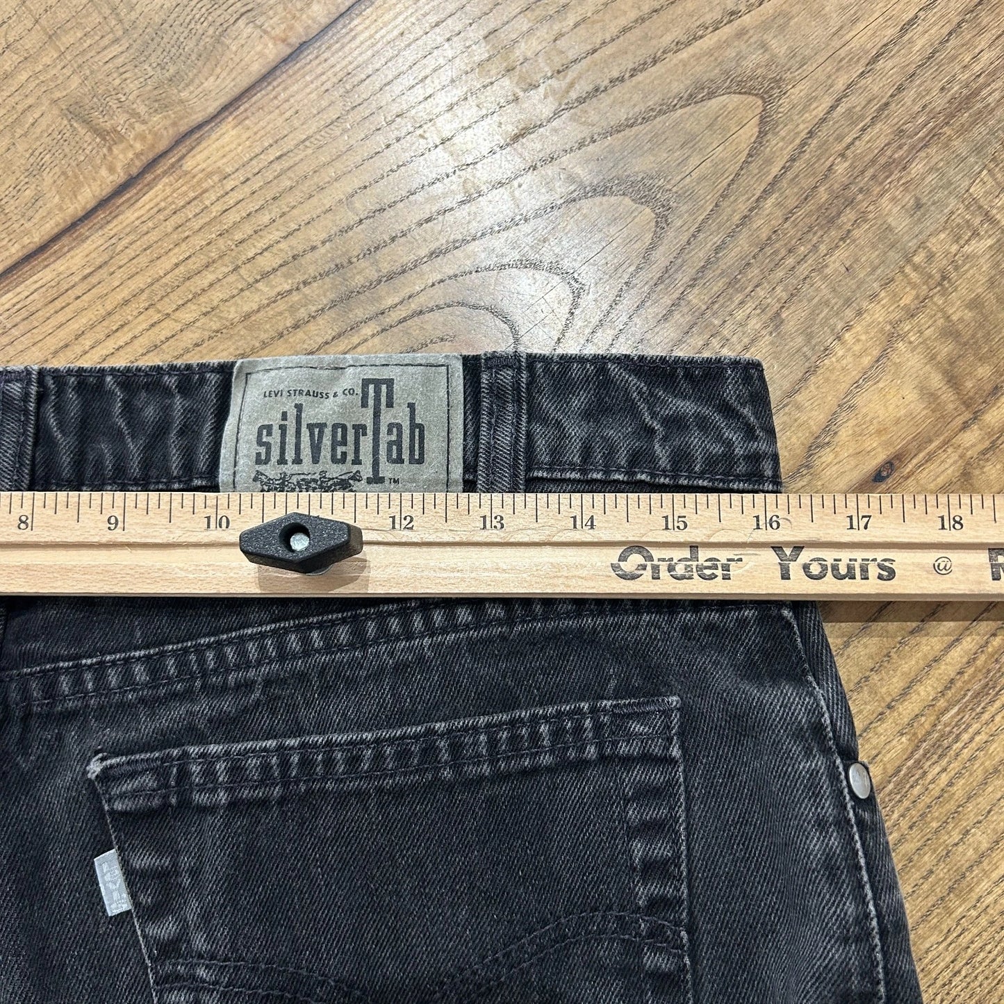 VINTAGE | Levi's SilverTab Relaxed Fit Black Denim Jeans Pants W32 L30