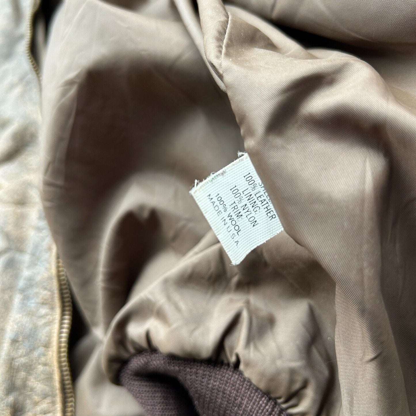 VINTAGE | Banana Republic A2 Flight Leather Bomber Jacket sz 44 M/L