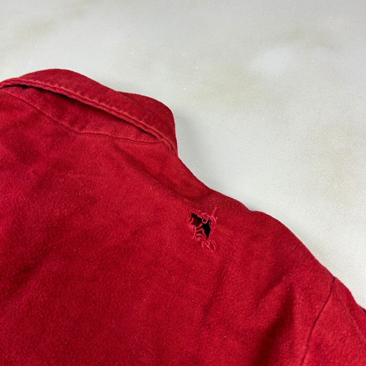 VINTAGE 90s Frostproof Red Chamois Cloth Button Up Shirt sz Large Adult