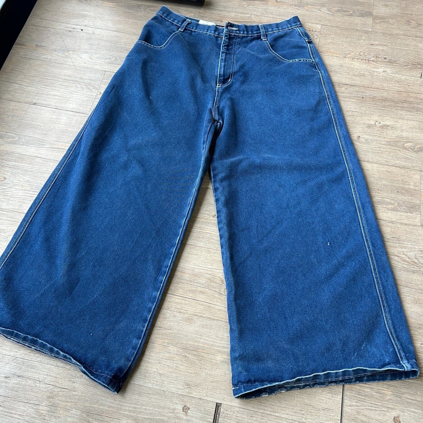 VINTAGE | Snakeyes Wide Leg Baggy Rave Jeans Pants sz W34