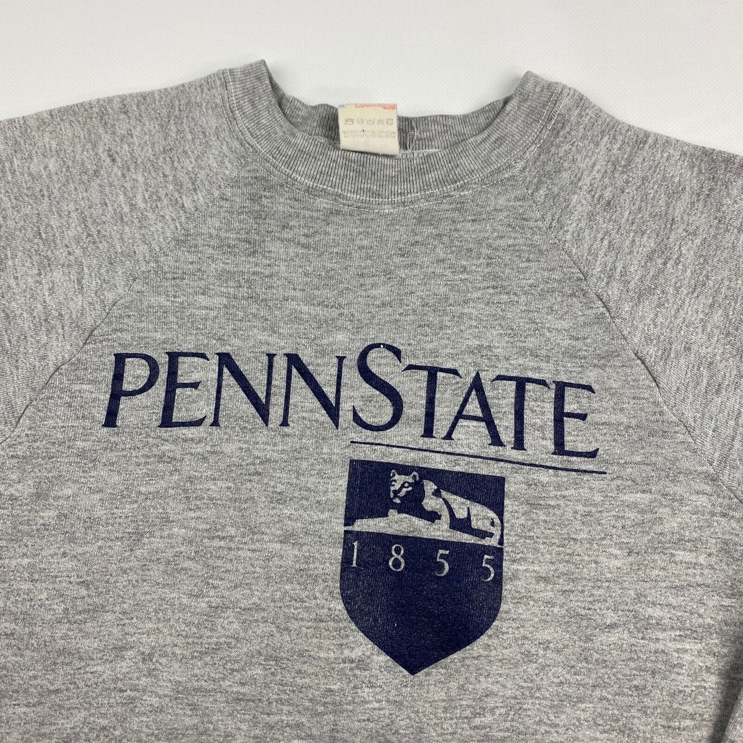 VINTAGE 90s Penn State University Grey Crewneck Sweater sz Small Mens