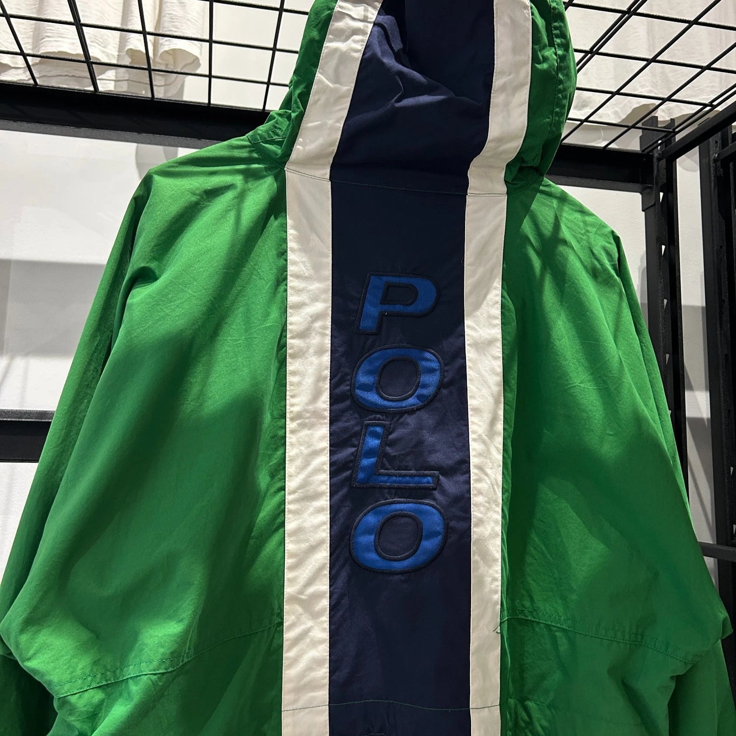 VINTAGE 90s | POLO Sport Ralph Lauren Spellout Cotton Parka Jacket XL