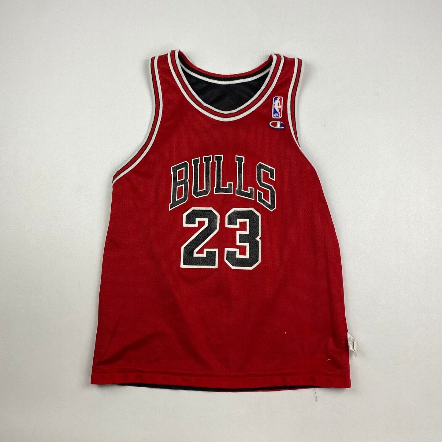 VINTAGE 90s Champion Chicago Bulls #23 Jordan Basketball Jersey sz L 14-16 Youth