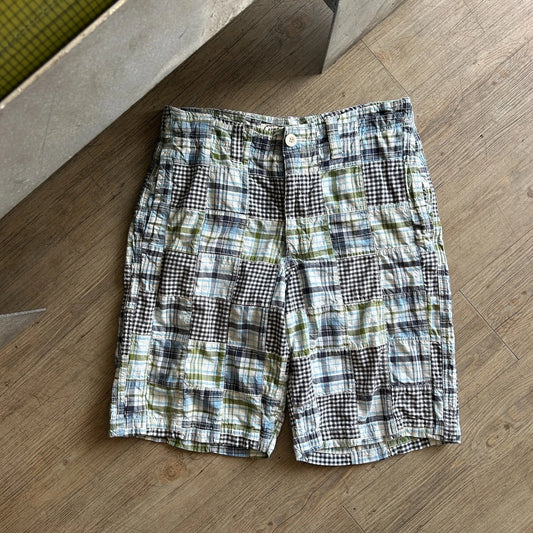 VINTAGE | Madras Plaid Loose Fit Y2K Shorts sz W33
