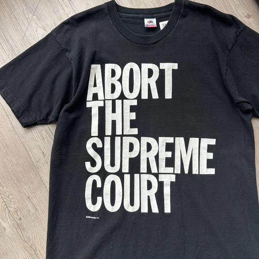 VINTAGE 90s | Abort The Supreme Court Declaration Of Independence T-Shirt sz XL
