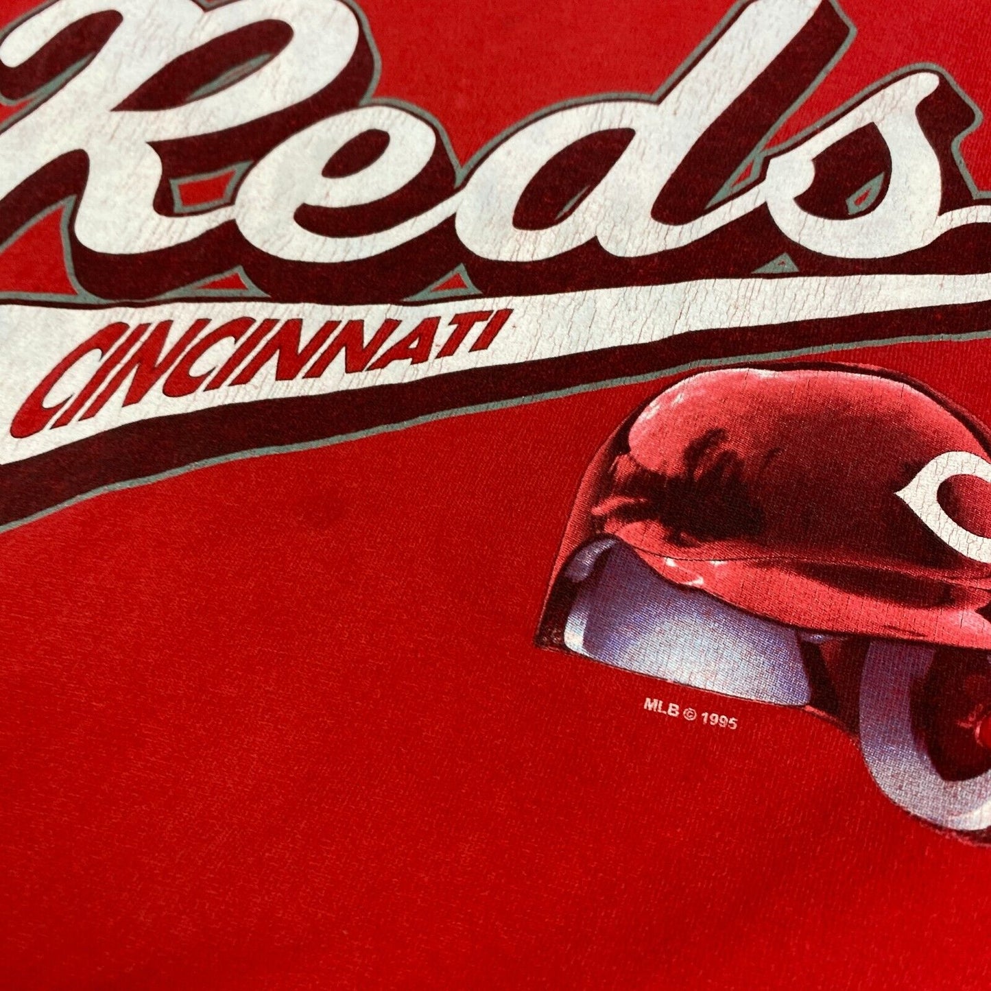 VINTAGE 1995 Cincinnati Reds MLB Baseball Red T-Shirt sz XXL Men Adult MadeinUSA
