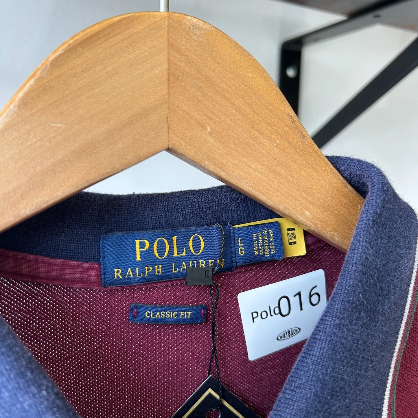 VINTAGE Y2k | Ralph Lauren Sm Pony Wine Red Polo Shirt sz L