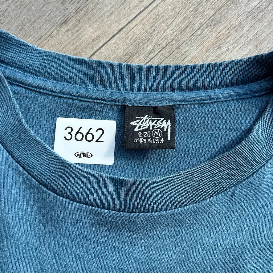 VINTAGE 90s | Stussy Spray Paint High Gloss T-Shirt sz M