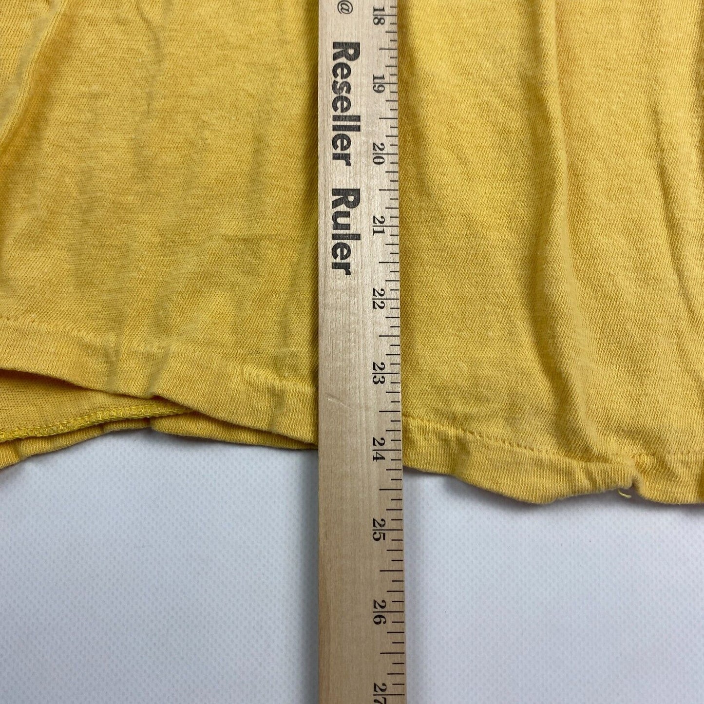 VINTAGE 80s New York The Big Apple Graphic Yellow T-Shirt sz Large Men